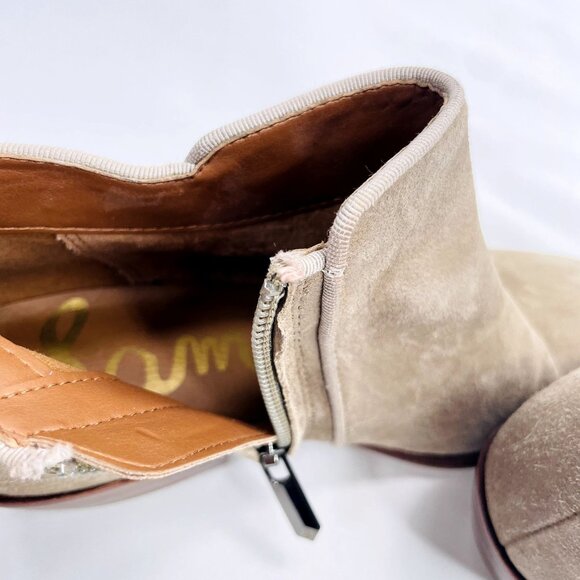 Sam Edelman Womens Petty Chelsea Suede Leather Ankle Bootie Boots 4 - Picture 11 of 12